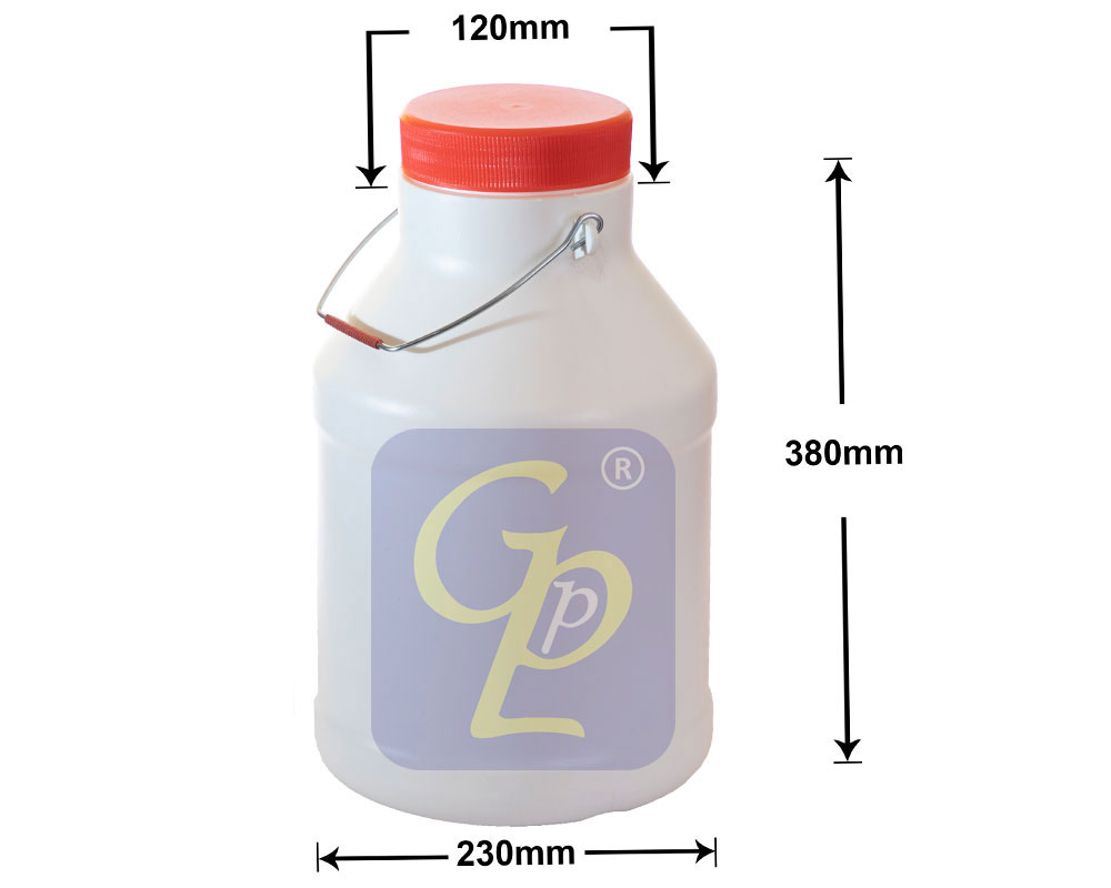 Plastic 10 ltr Dairy Cans Screw Caps, Veterinary Cans, India