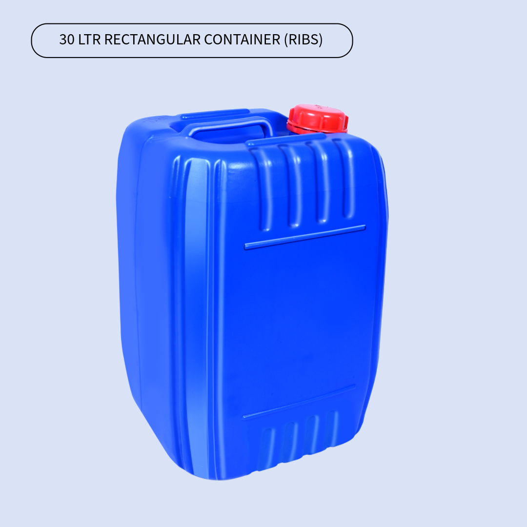 30 LTR RECTANGULAR CONTAINER (RIBS)