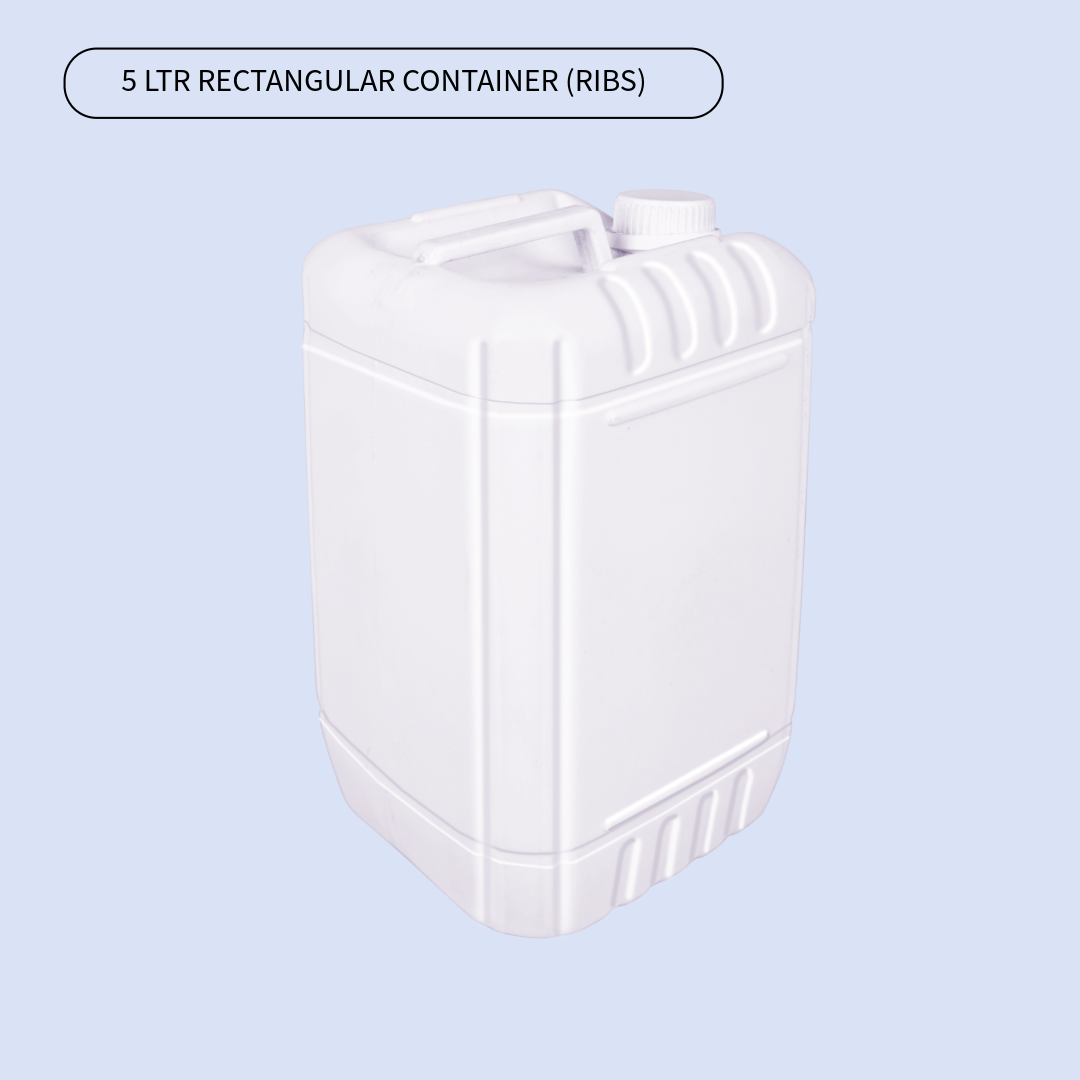 5 LTR RECTANGULAR CONTAINER (RIBS)