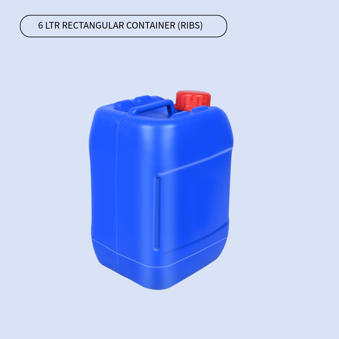 6 LTR RECTANGULAR CONTAINER (RIBS)